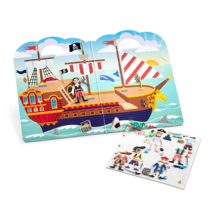 Melissa & Doug Stationary & Stickers | 5 Years+>Puffy Sticker Play Set - Pirate