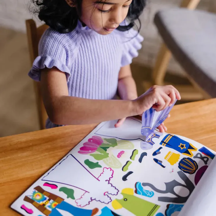 Melissa & Doug Stationary & Stickers | 3 Years+>Reusable Sticker Pad - Dress Up