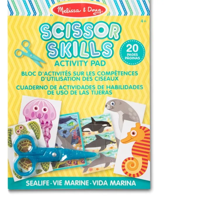 Melissa & Doug Stationary & Stickers | Early Development Toys>Sea Life Scissor Skills