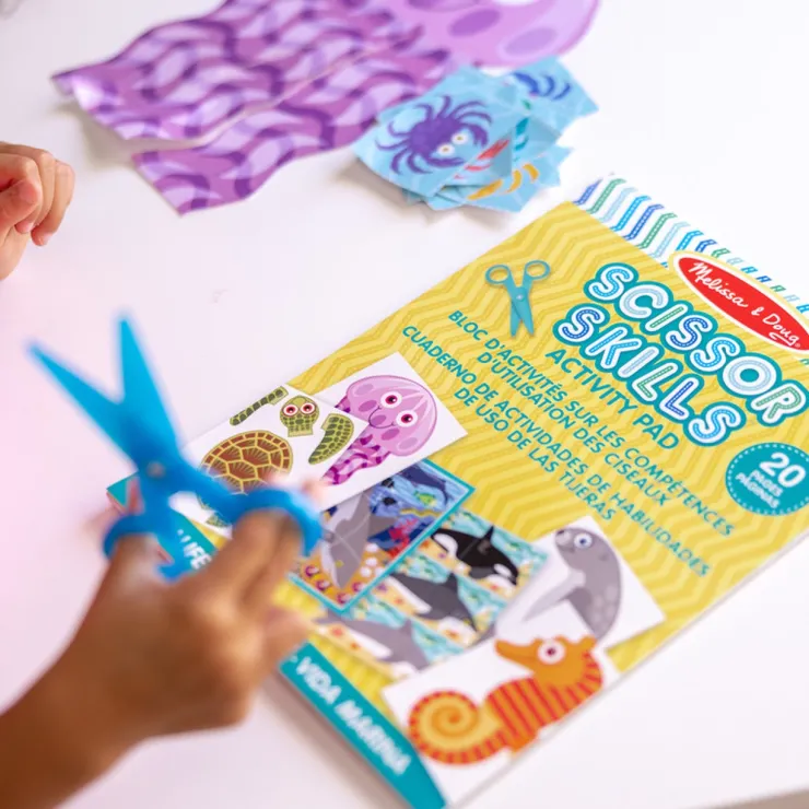 Melissa & Doug Stationary & Stickers | Early Development Toys>Sea Life Scissor Skills