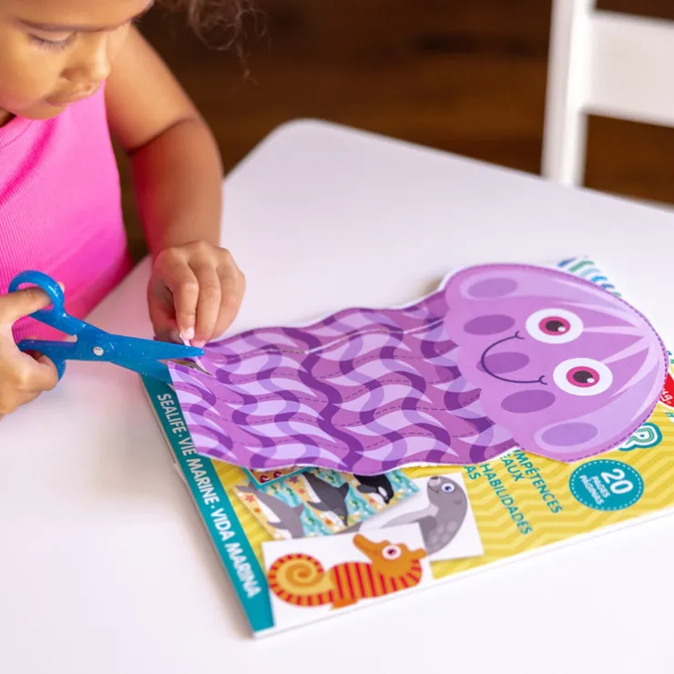 Melissa & Doug Stationary & Stickers | Early Development Toys>Sea Life Scissor Skills