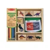 Melissa & Doug Wooden Toys | Stationary & Stickers>Wooden Stamp Set - Dinosaurs