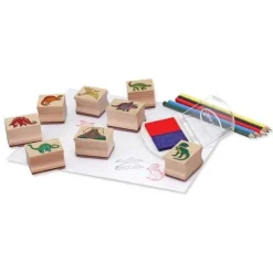 Melissa & Doug Wooden Toys | Stationary & Stickers>Wooden Stamp Set - Dinosaurs