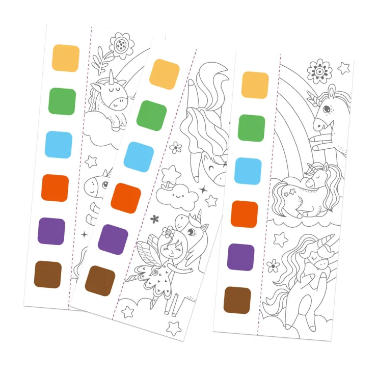 MIEREDU Drawing, Colouring & Painting | 3 Years+>Pocket Watercolour Painting Book - Unicorns