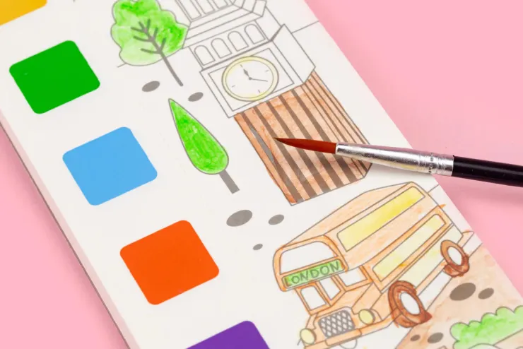MIEREDU Drawing, Colouring & Painting | 3 Years+>Pocket Watercolour Painting Book - Travel Around The World