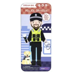 MIEREDU Jigsaw Puzzles | 3 Years+> Travel Magnetic Puzzle Box - Dream Big Series Police Officer