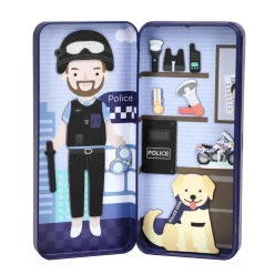 MIEREDU Jigsaw Puzzles | 3 Years+> Travel Magnetic Puzzle Box - Dream Big Series Police Officer