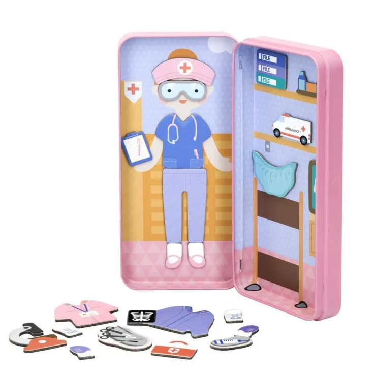 MIEREDU Jigsaw Puzzles | 3 Years+> Travel Magnetic Puzzle Box - Dream Big Series Health Professional