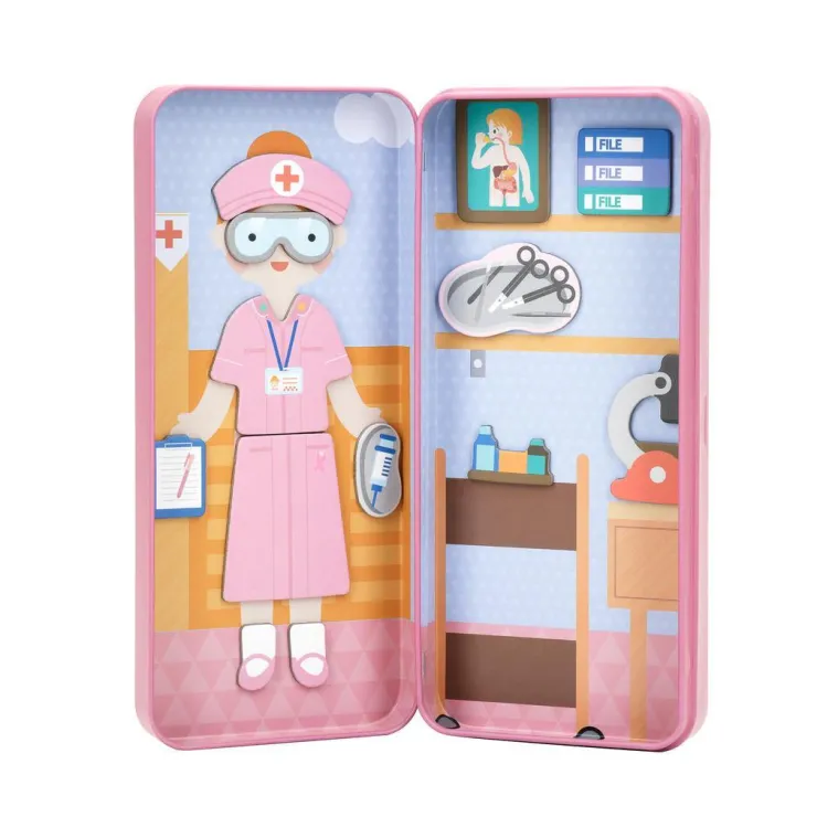 MIEREDU Jigsaw Puzzles | 3 Years+> Travel Magnetic Puzzle Box - Dream Big Series Health Professional