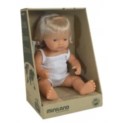 MINILAND Dolls | 4 Years+>Anatomically Correct Baby Doll 38cm Caucasian Girl