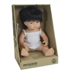 MINILAND Dolls | 12 Months+>Anatomically Correct Baby Doll 38cm Asian Boy