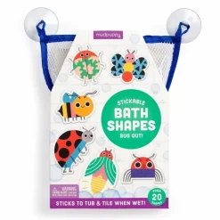 Mud Puppy Bath Toys | 3 Years+>Mudpuppy Stickable Foam Bath Shapes - Bug Out!