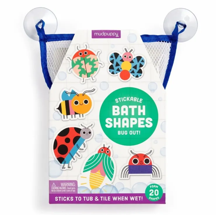 Mud Puppy Bath Toys | 3 Years+>Mudpuppy Stickable Foam Bath Shapes - Bug Out!