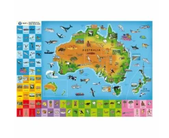 Orchard Toys Jigsaw Puzzles | 6 Years+>Map of Australia & New Zealand Jigsaw Puzzle (150 pc)