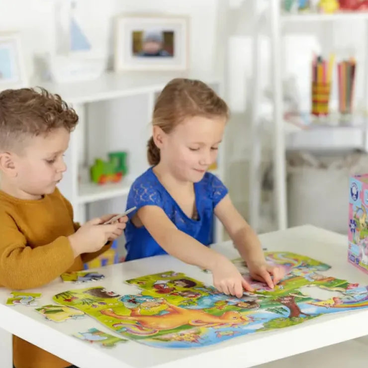 Orchard Toys Jigsaw Puzzles | 4 Years+>Unicorn Friends Jigsaw & Poster 50 Pc