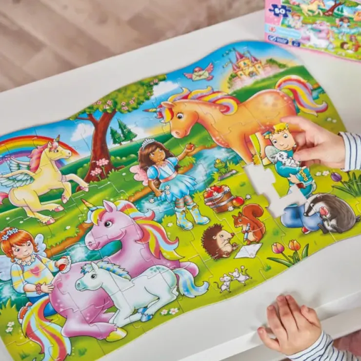Orchard Toys Jigsaw Puzzles | 4 Years+>Unicorn Friends Jigsaw & Poster 50 Pc