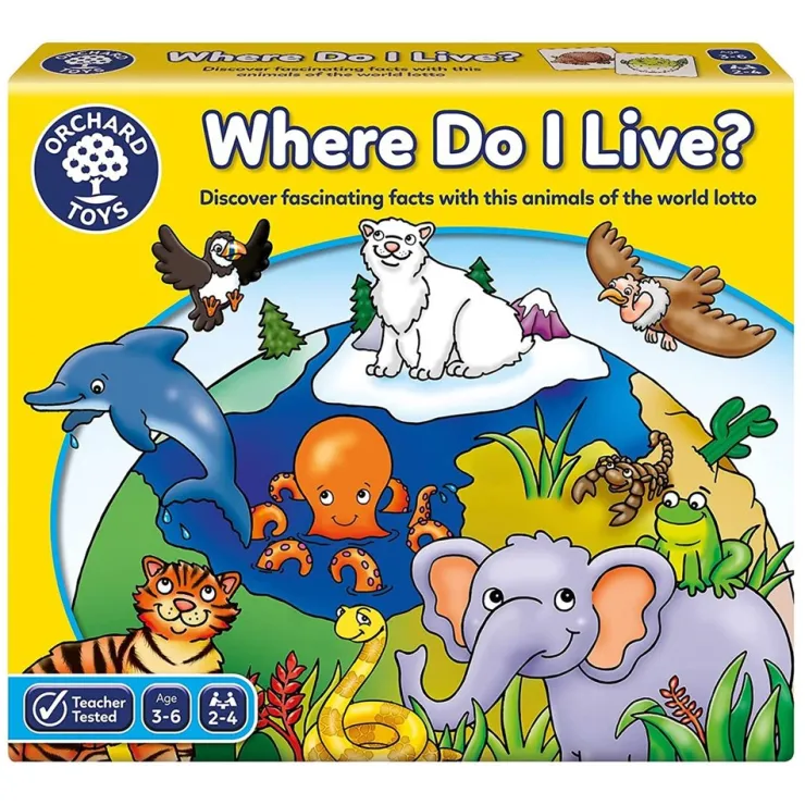 Orchard Toys Early Development Toys | Educational Games>Where Do I Live?