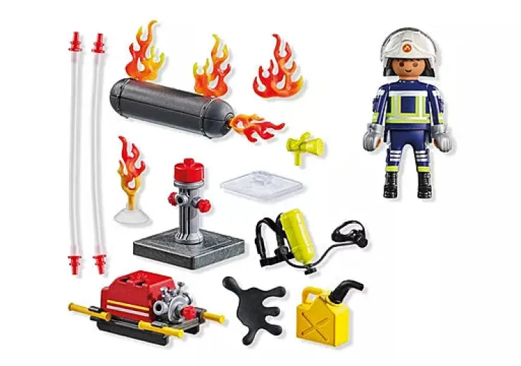 Playmobil Pretend Play | 4 Years+>Firefighter With Water Pump