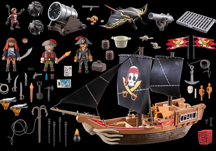 Playmobil Pretend Play | 4 Years+>Large Pirate Ship