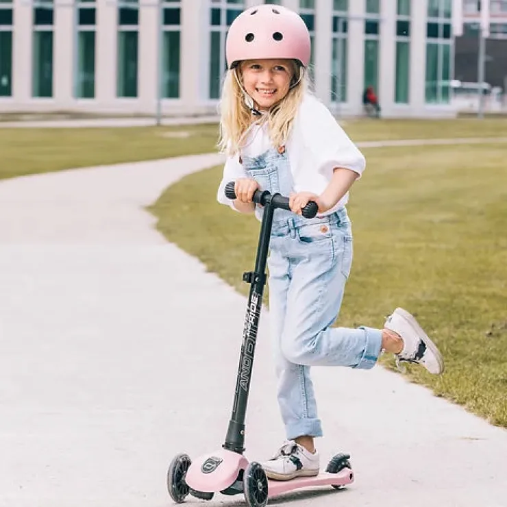 Scoot & Ride Scooters | Ride-on And Walking>Highway Kick 3 - LED Rose