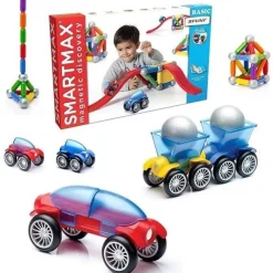 SmartMax Building Sets | Magnetic Construction>Basic Stunt Cars (46 pcs)