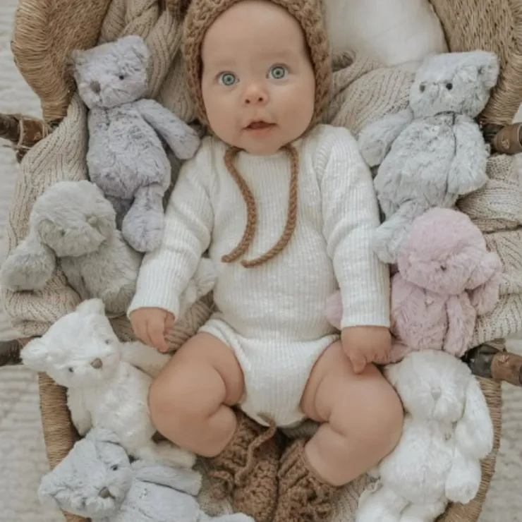Snuggle Bunny Soft Toys | 0 Months+>Snuggle Bunnies George The Bear - Moonbeam