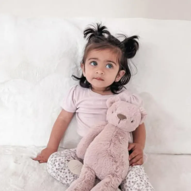 Snuggle Bunny Soft Toys | 0 Months+>Snuggle Bunnies George The Bear - Powder Pink 20 cm