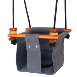 SolveJ Swings | Wooden Toys>Baby Toddler Swing - Smokey Grey