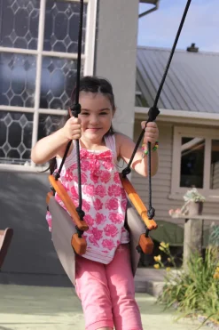 SolveJ Swings | Wooden Toys>Child Swing - Classic Taupe