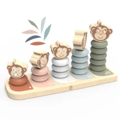 Speedy Monkey Wooden Toys | 12 Months+>Family Stacker