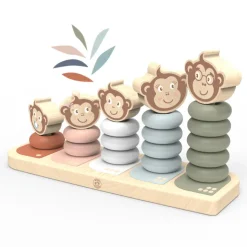 Speedy Monkey Wooden Toys | 12 Months+>Family Stacker