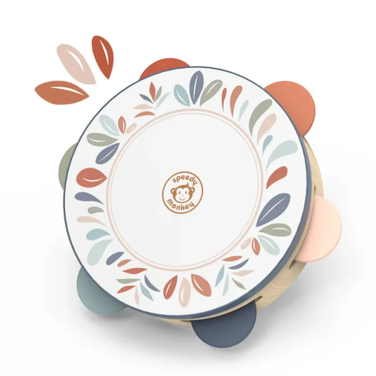 Speedy Monkey Wooden Toys | Musical Toys>Tambourine