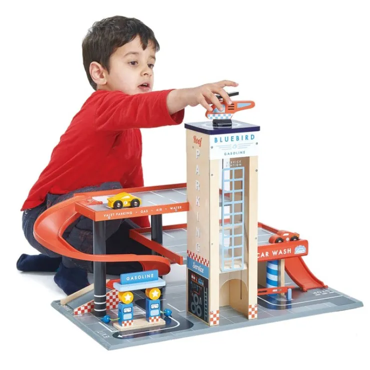 Tender Leaf Pretend Play | Wooden Toys>Blue Bird Service Station