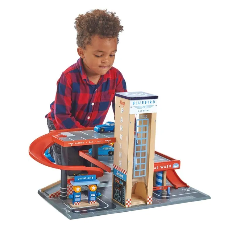 Tender Leaf Pretend Play | Wooden Toys>Blue Bird Service Station