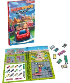 Think Fun Educational Games | Educational Games>ThinkFun Rush Hour World Tour Travel Puzzle