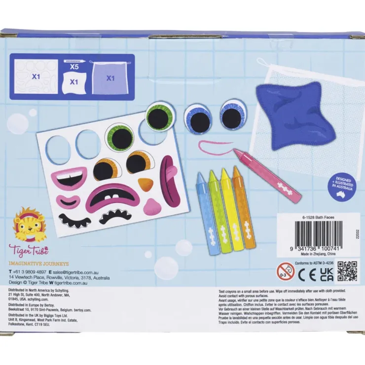 TIGER TRIBE Bath Toys | Art Supplies>Bath Faces