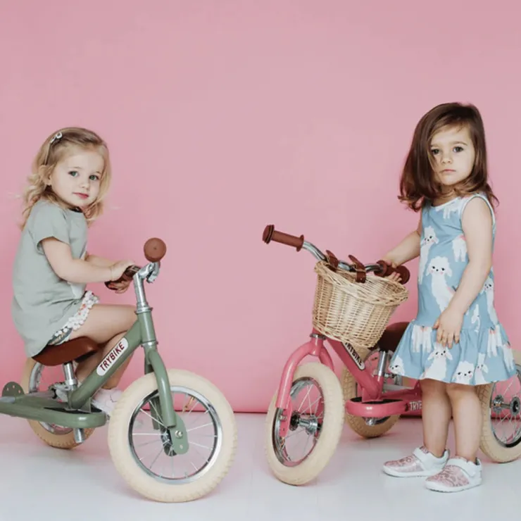 TryBike Trikes & Wagons | Balance Bikes>- Vintage Pink Matte Finish