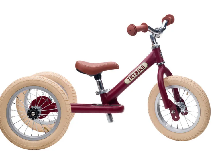 TryBike Trikes & Wagons | Balance Bikes>- Vintage Red Matte Finish