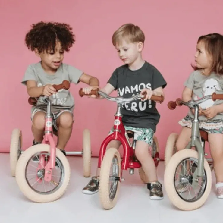 TryBike Trikes & Wagons | Balance Bikes>- Vintage Red Matte Finish
