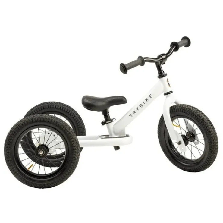 TryBike Trikes & Wagons | Balance Bikes>- White Matte Finish