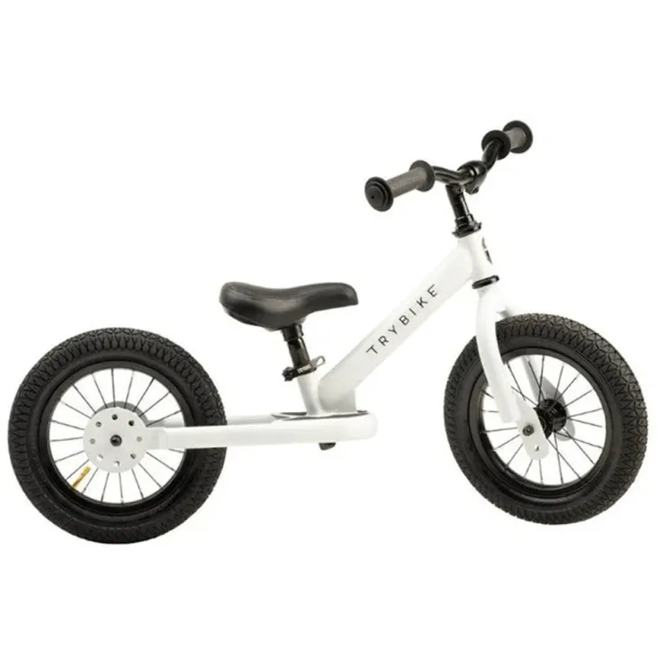 TryBike Trikes & Wagons | Balance Bikes>- White Matte Finish