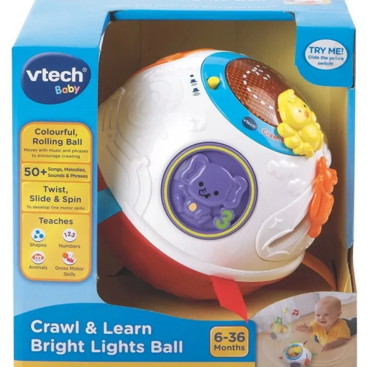 Vtech Early Development Toys | Electronic Learning Products>Crawl and Learn Bright Lights Ball